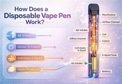 Kā darbojas vienreiz lietojamā vape pildspalva?