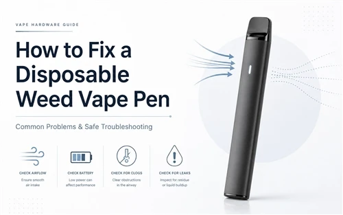 Kā salabot vienreizējo nezāļu vape pildspalvu? Kopīgas problēmas un labojumi